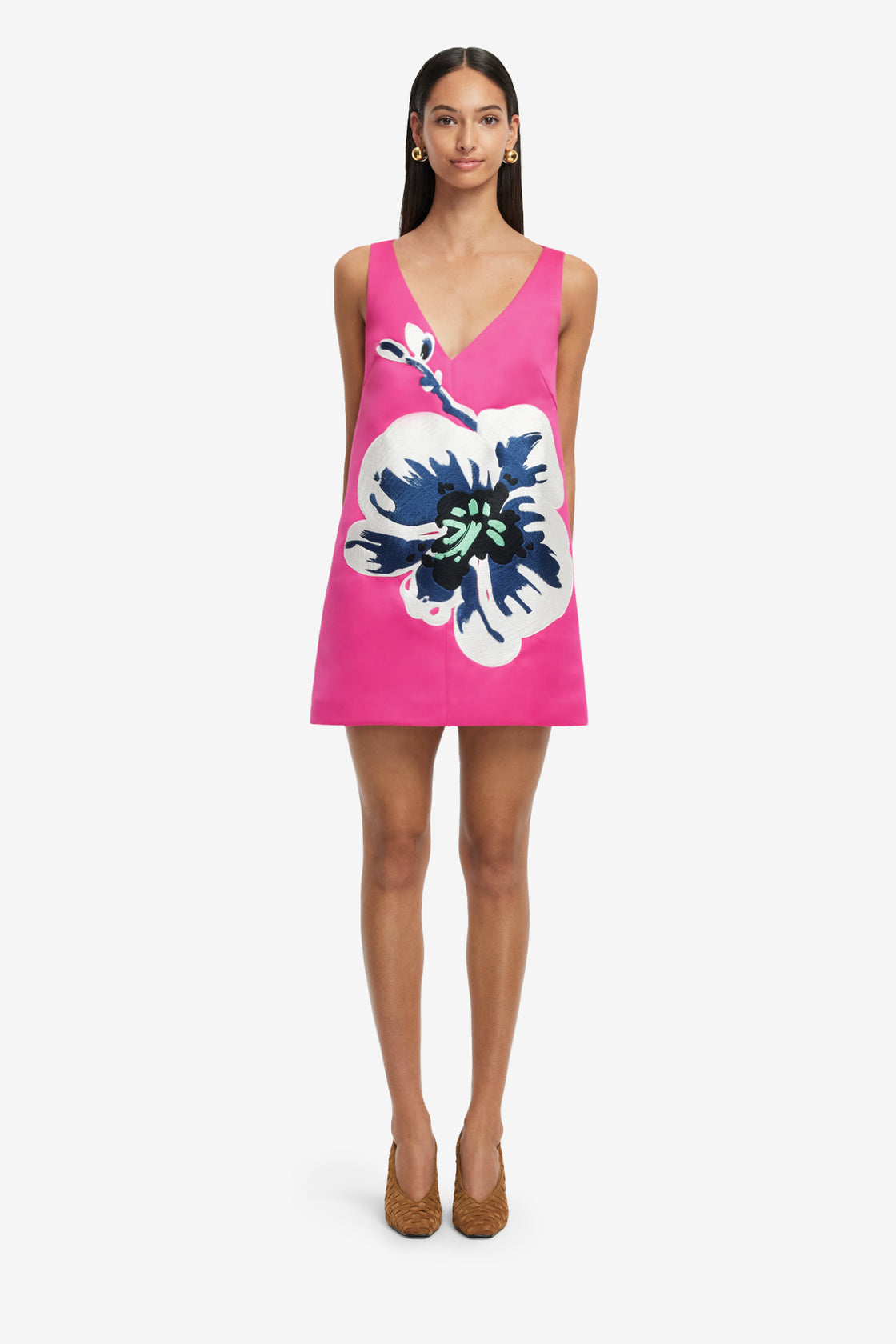 leo lin mini dress Kaelyn V Neck Mini Dress