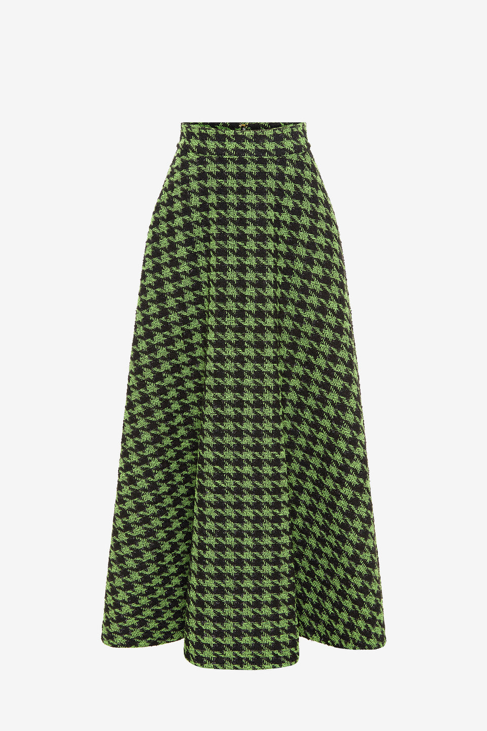 Exclusive LEO LIN Rosalyn Tweed Maxi Skirt - Houndstooth