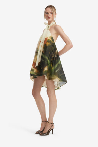 Eloise Halterneck Mini Dress - Serene Print Dress Mini