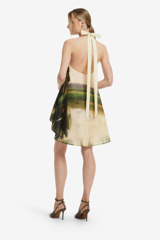Eloise Halterneck Mini Dress - Serene Print Dress Mini