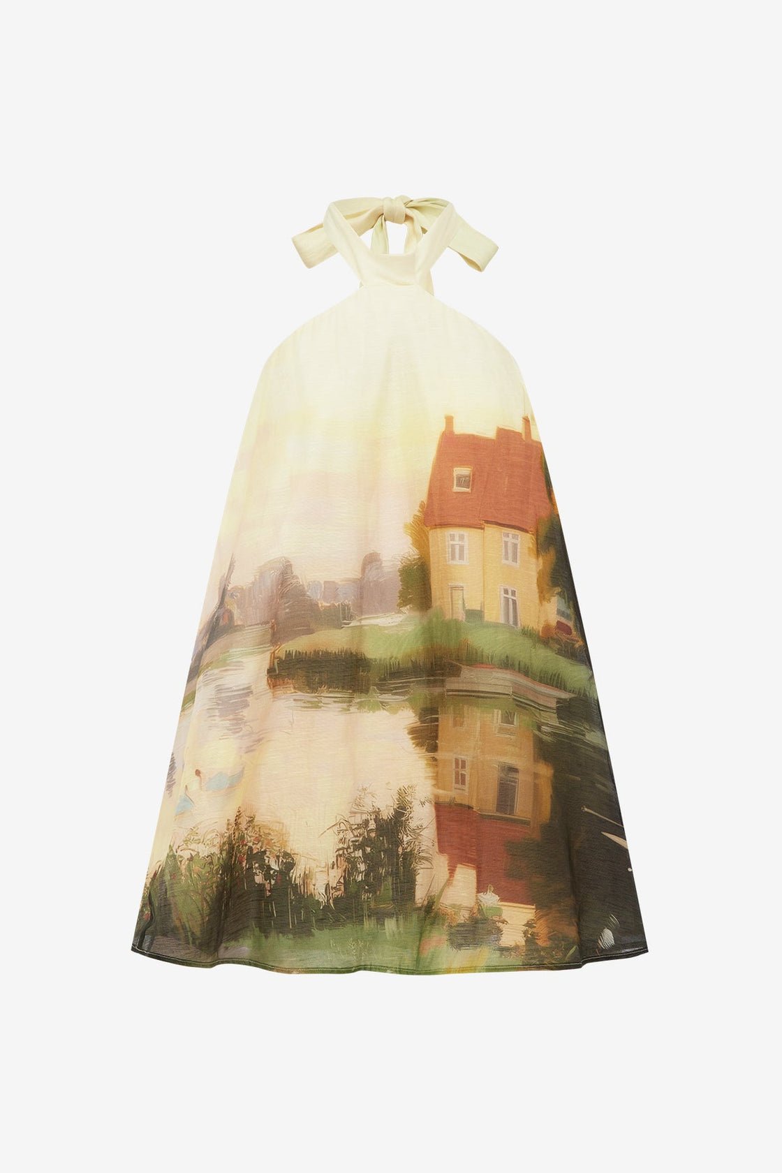 Eloise Halterneck Mini Dress - Serene Print Dress Mini