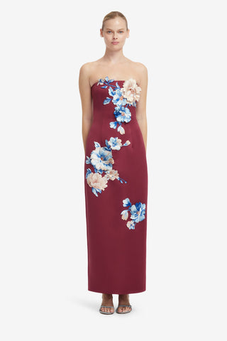 Rayna Embroidered Maxi Dress - Cosmos Print Dress Maxi