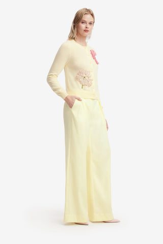 Elisha Wide Leg Pants - Chartreuse Pants