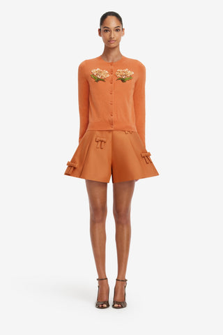 Abby Bow Shorts - Ochre Shorts