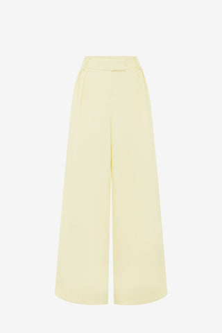 Elisha Wide Leg Pants - Chartreuse Pants