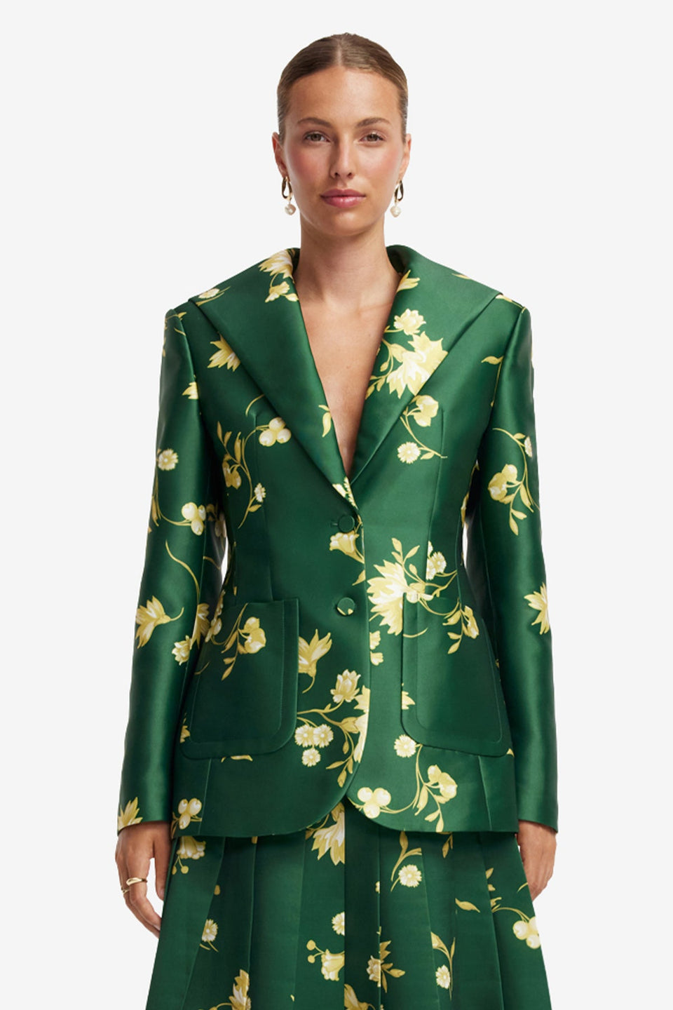 Brynn Blazer - Forest Print Blazer
