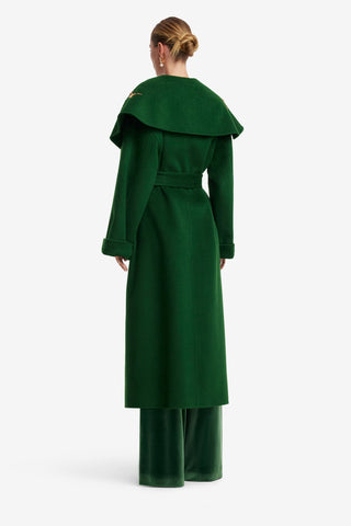 Joan Embellished Wool Coat - Forest Coats