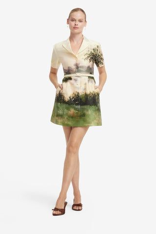 Brigitte Mini Dress - Serene Print Dress Mini