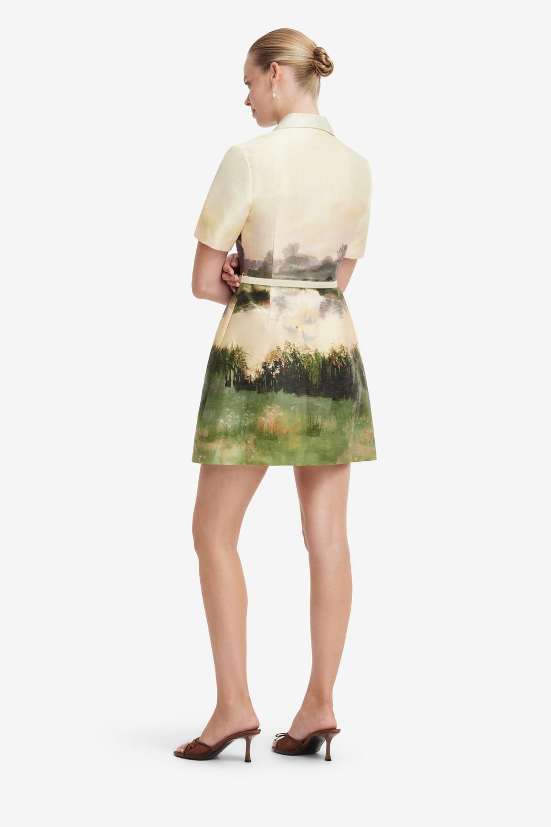 Brigitte Mini Dress - Serene Print Dress Mini