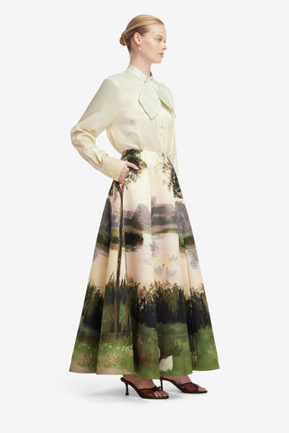 Elina Maxi Skirt - Serene Print Skirts