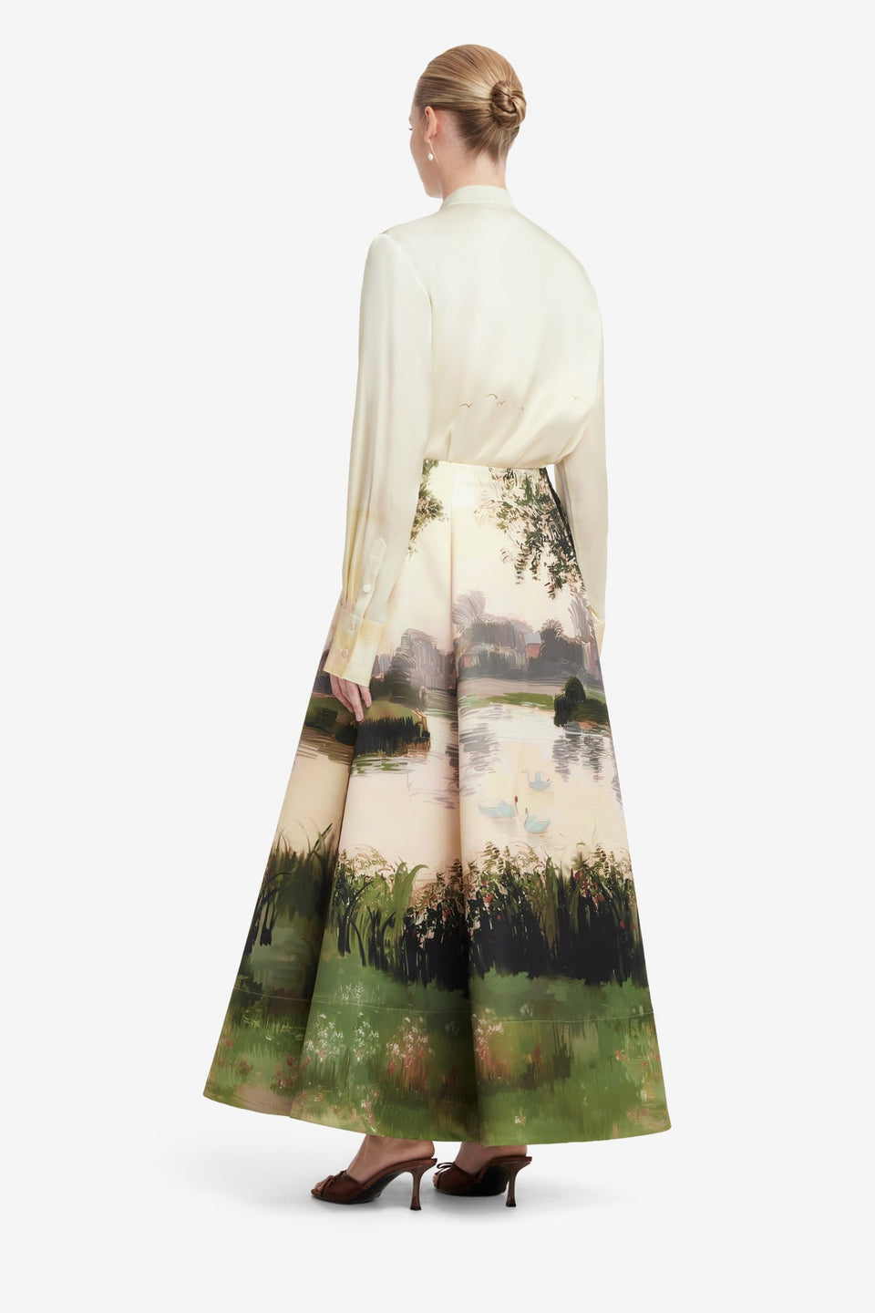 Cora Bow Blouse - Serene Print Blouse/Shirts