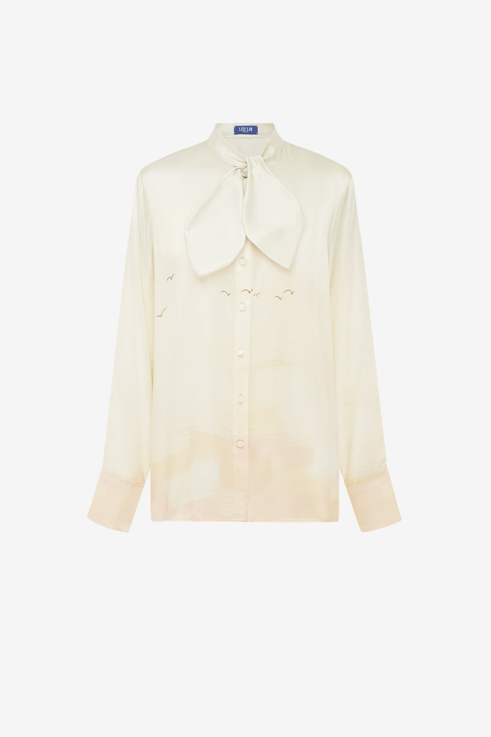 Cora Bow Blouse - Serene Print Blouse/Shirts
