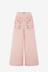 Christina Applique Tweed Pants - Dusty Pink Pants
