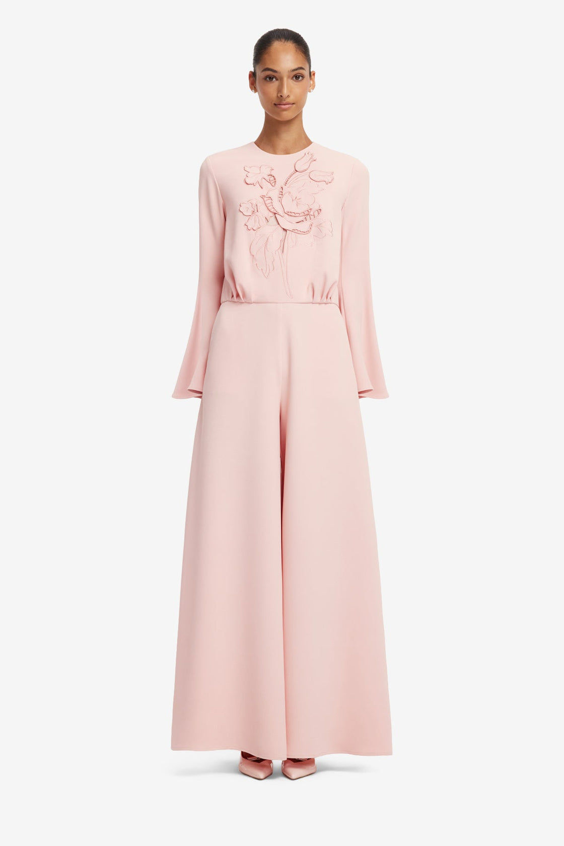 Leanne Applique Jumpsuit - Dusty Pink Jumpsuits