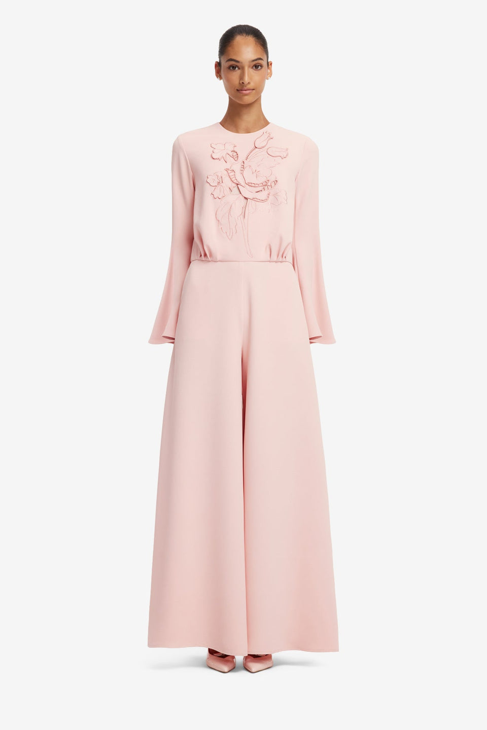Leanne Applique Jumpsuit - Dusty Pink Jumpsuits