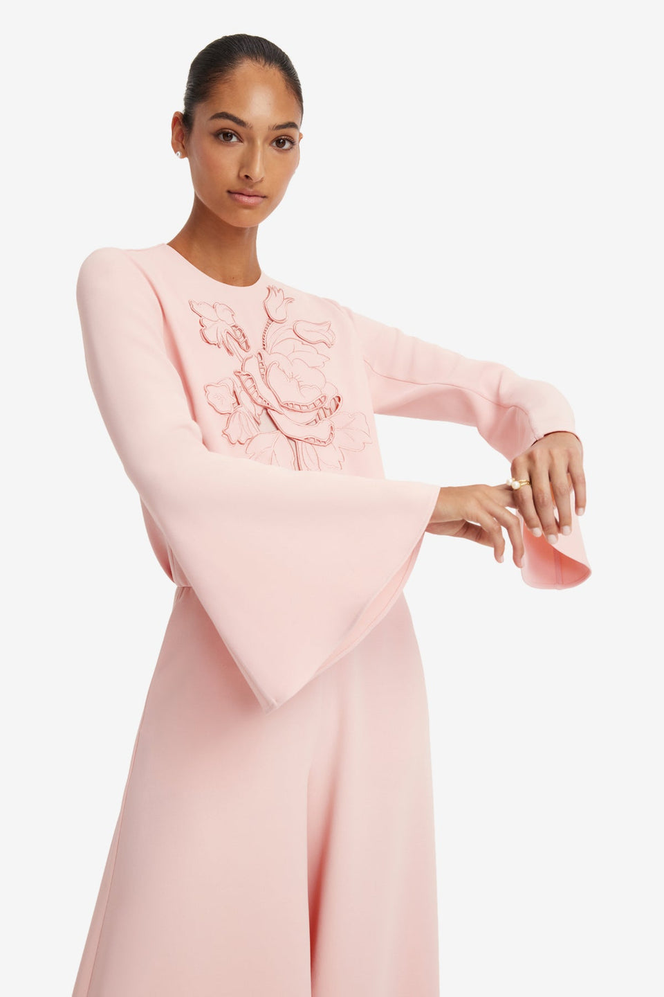 Leanne Applique Jumpsuit - Dusty Pink Jumpsuits