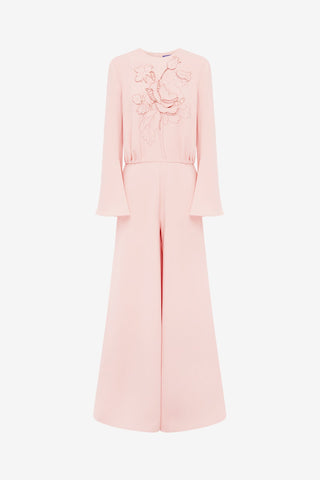 Leanne Applique Jumpsuit - Dusty Pink Jumpsuits