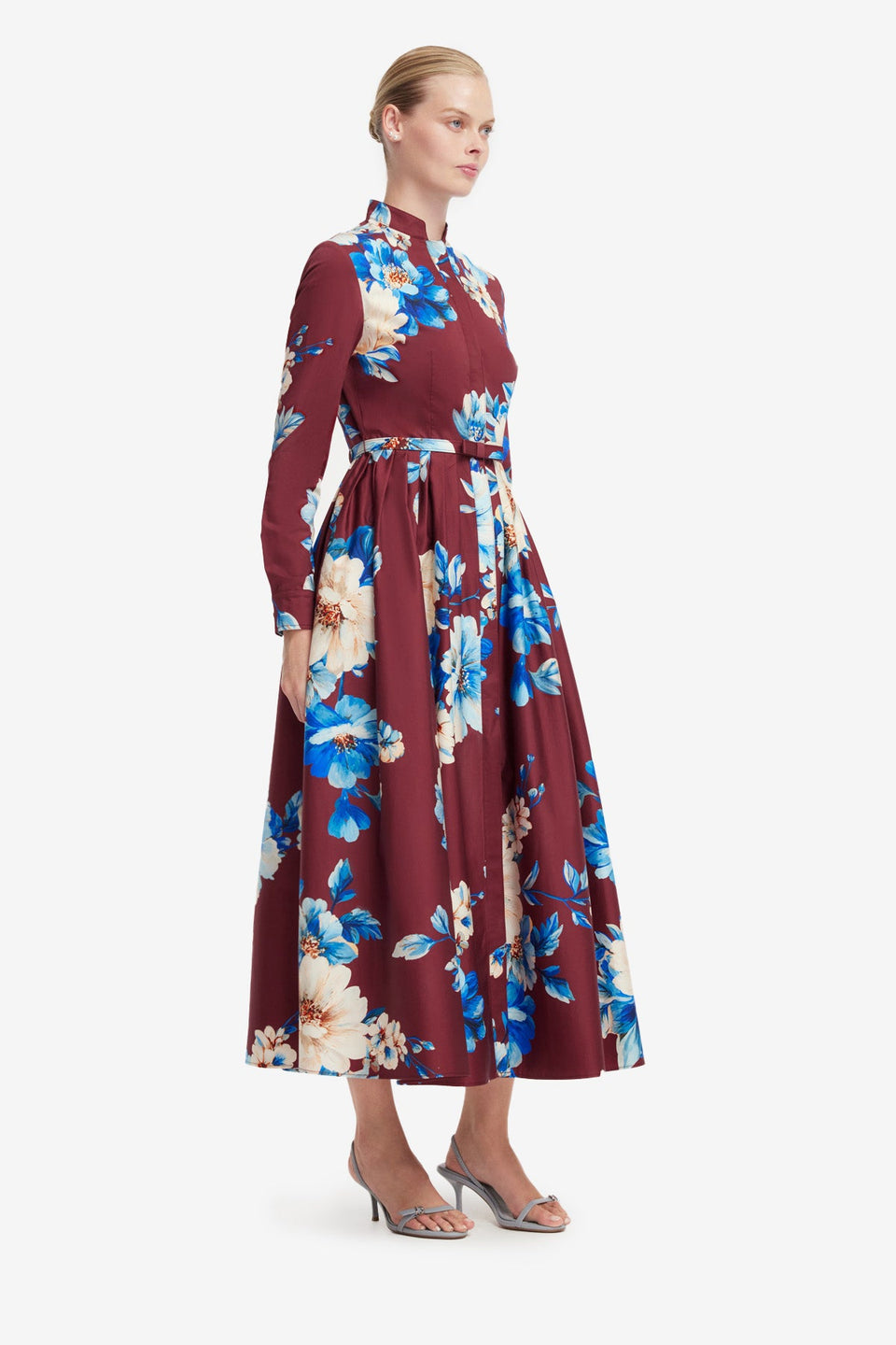 Zara Shirt Midi Dress - Cosmos Print Dress Midi