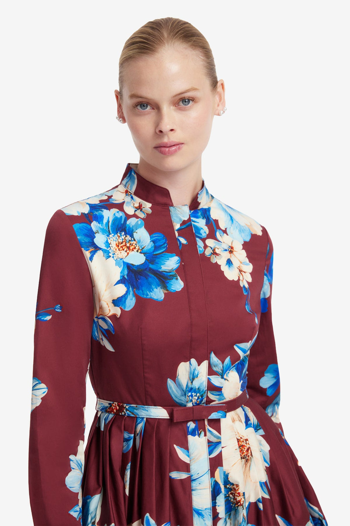 Zara Shirt Midi Dress - Cosmos Print Dress Midi