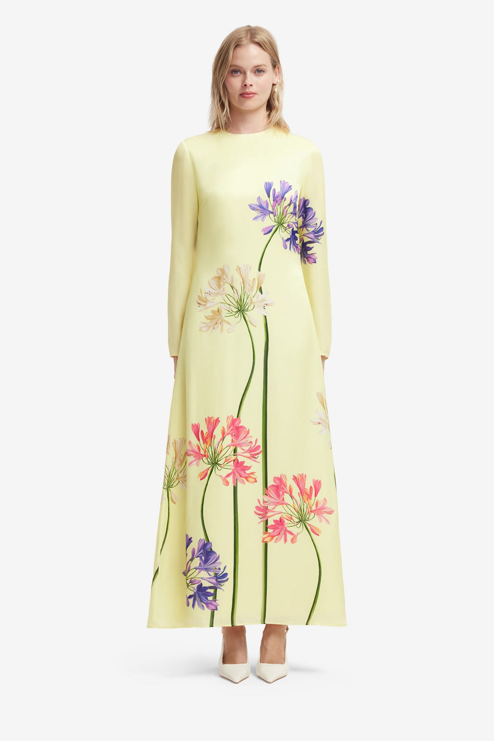 Cassandra Maxi Dress - Agapanthus Print Dress Maxi
