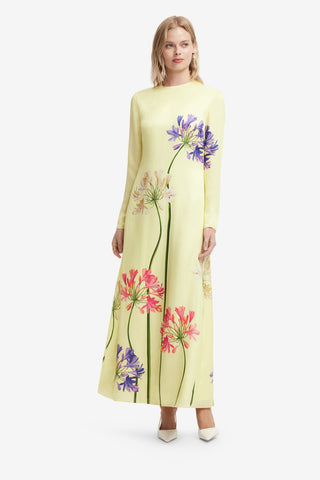 Cassandra Maxi Dress - Agapanthus Print Dress Maxi