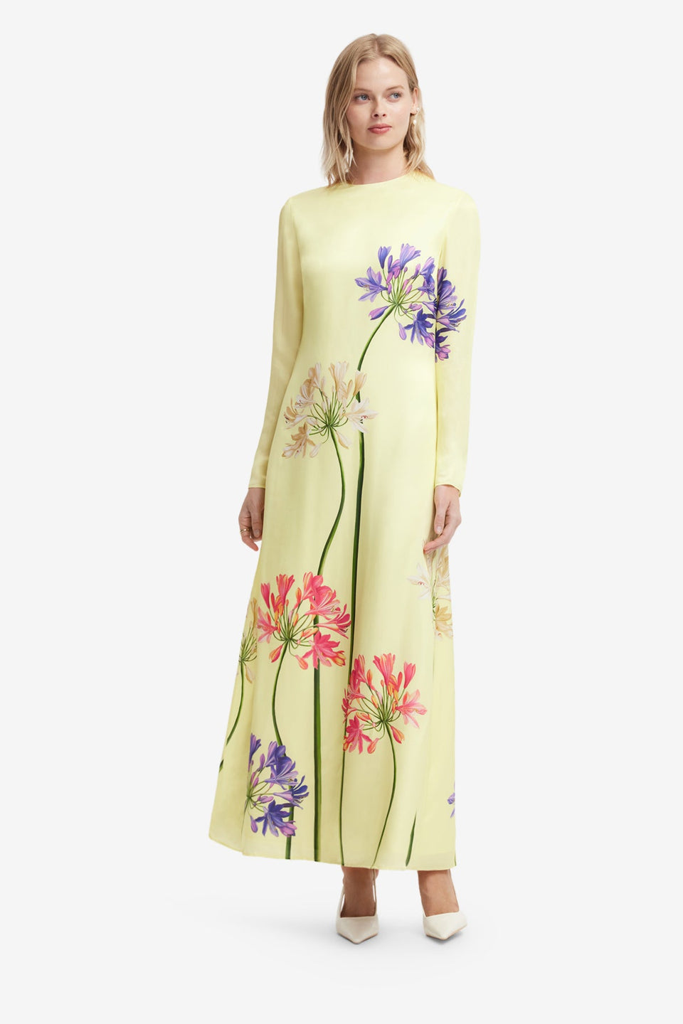Cassandra Maxi Dress - Agapanthus Print Dress Maxi