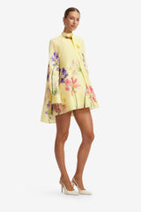 Libby Mini Dress - Agapanthus Print Dress Mini