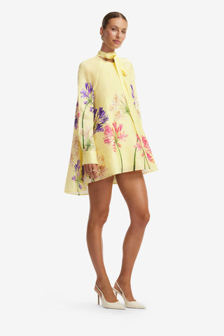 Libby Mini Dress - Agapanthus Print Dress Mini