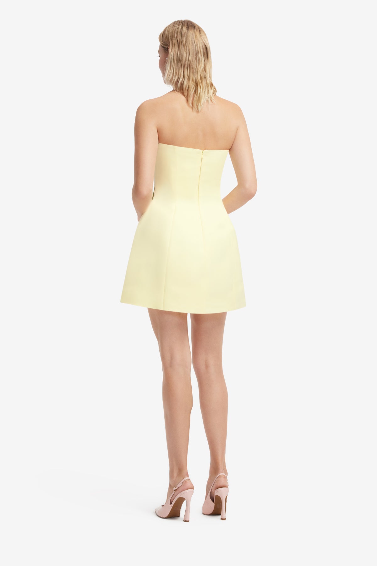 Roselle Appliqué Bustier Mini Dress - Agapanthus Print – LEO LIN