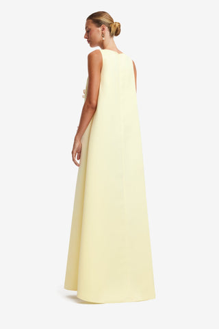 Charlene Applique Gown - Agapanthus Print Dress Maxi