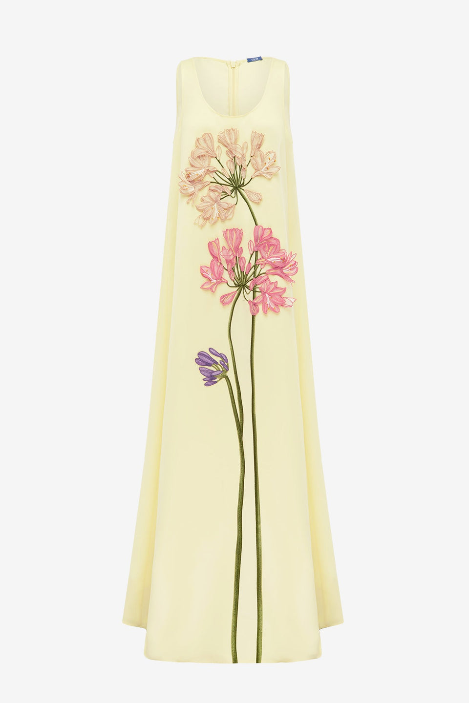 Charlene Applique Gown - Agapanthus Print Dress Maxi