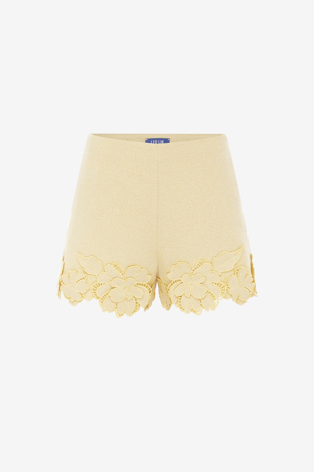 Belle Appliqué Tweed Shorts - Dusty Yellow – LEO LIN