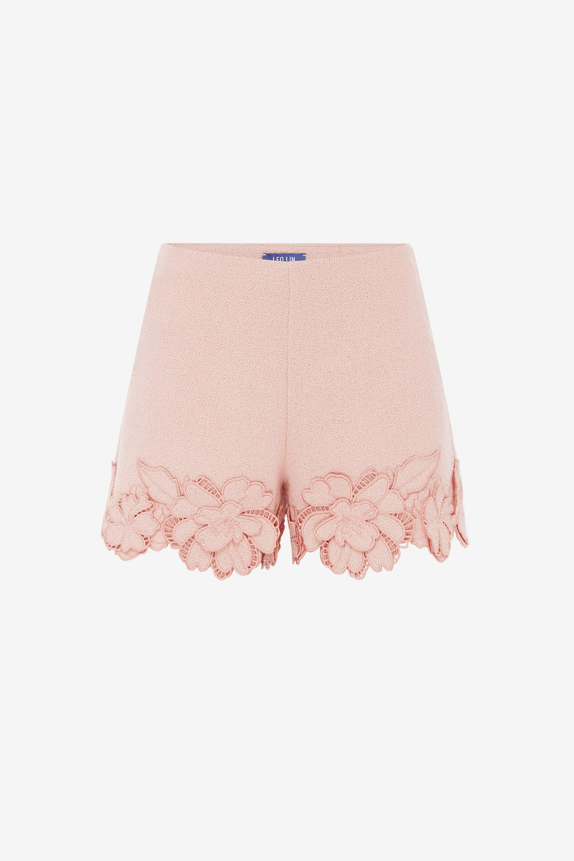 Elle Applique Tweed Shorts - Dusty Pink Shorts