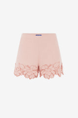 Elle Applique Tweed Shorts - Dusty Pink Shorts