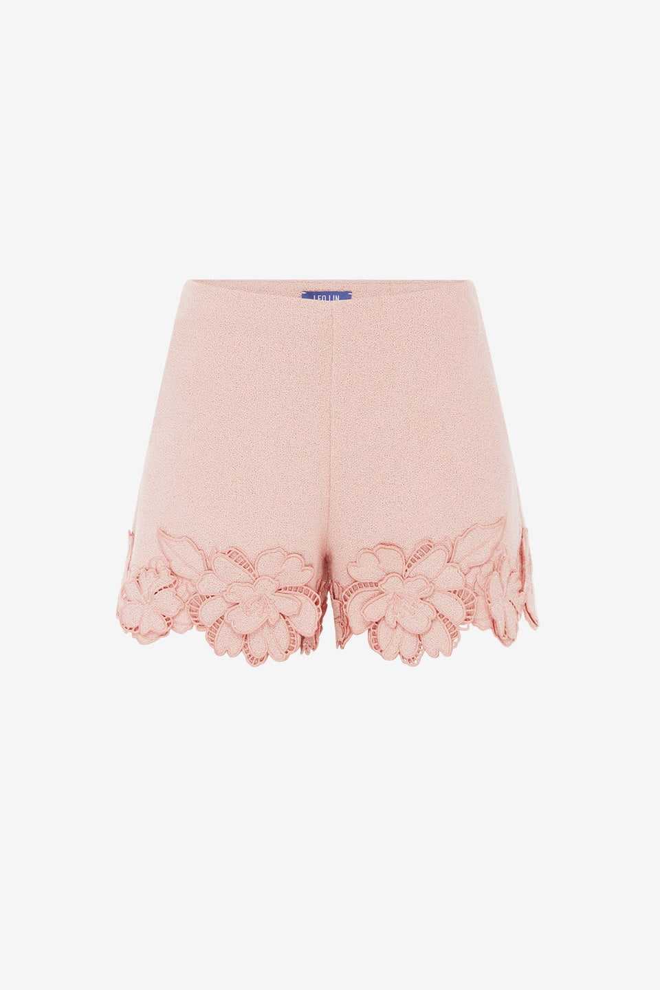 Elle Applique Tweed Shorts - Dusty Pink Shorts