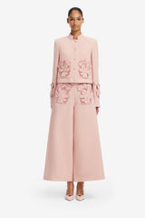 Christina Applique Tweed Pants - Dusty Pink Pants