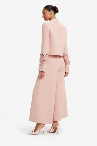 Christina Applique Tweed Pants - Dusty Pink Pants