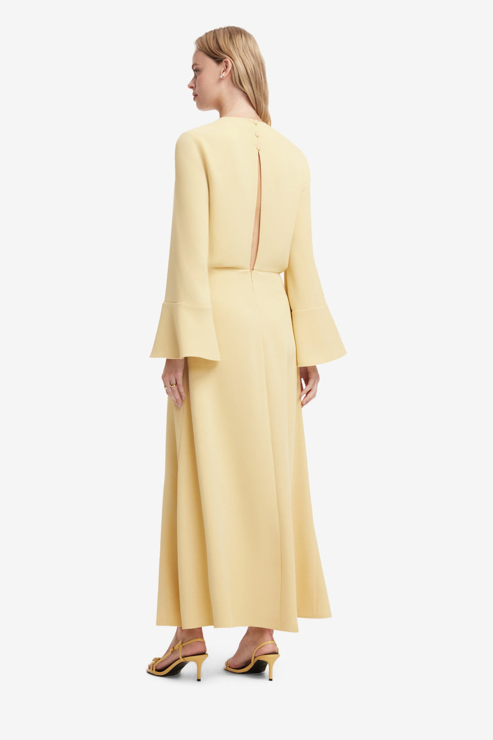 Kinsley Applique Maxi Dress - Dusty Yellow Dress Maxi