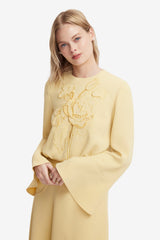 Kinsley Applique Maxi Dress - Dusty Yellow Dress Maxi