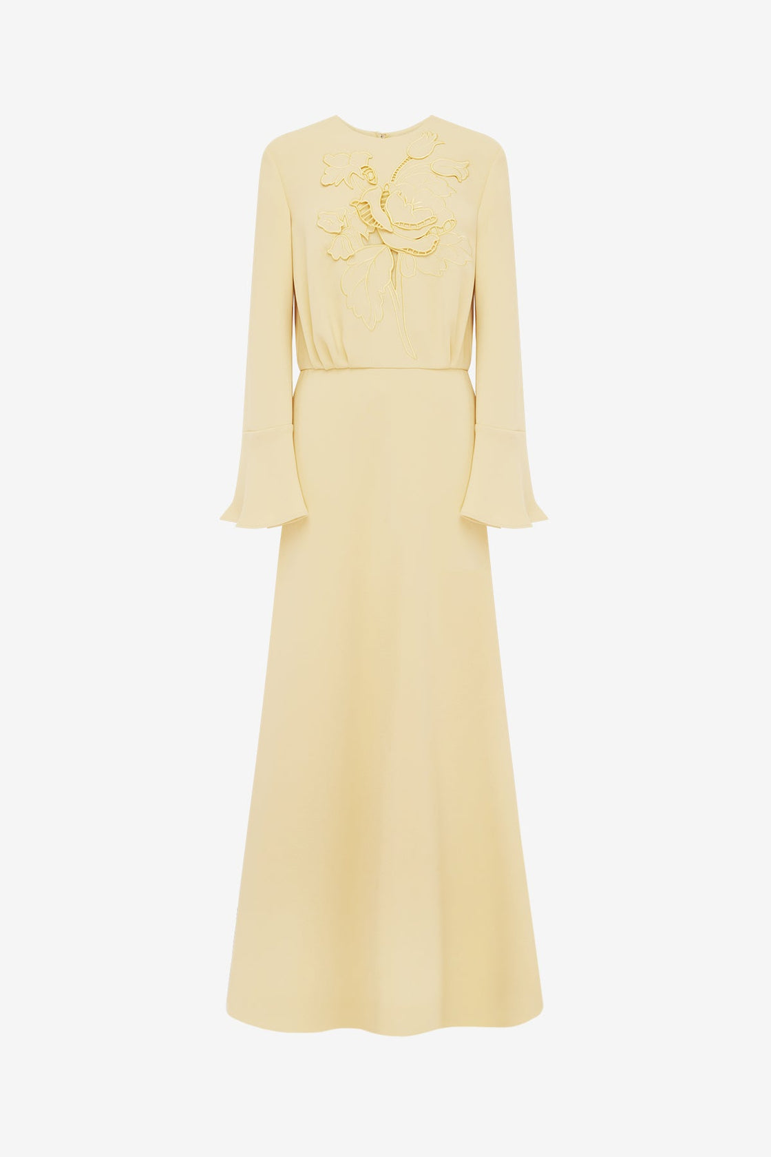 Kinsley Applique Maxi Dress - Dusty Yellow Dress Maxi