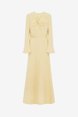 Kinsley Applique Maxi Dress - Dusty Yellow Dress Maxi