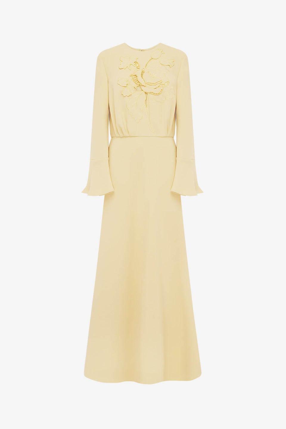 Kinsley Applique Maxi Dress - Dusty Yellow Dress Maxi