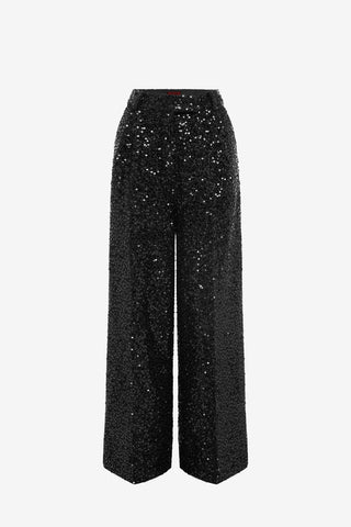 Exclusive LEO LIN Greta Sequin Pants - Onyx