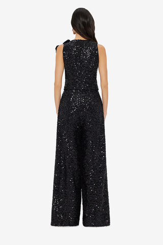 Exclusive LEO LIN Greta Sequin Pants - Onyx