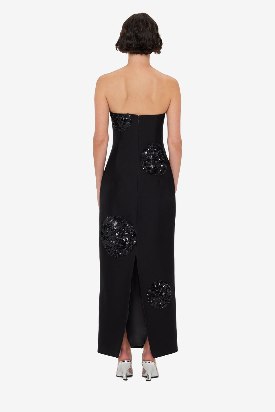 Exclusive LEO LIN Rayna Embellished Bustier Maxi Dress - Onyx