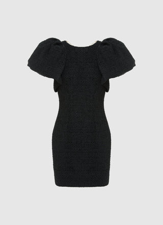 Dana Tweed Mini Dress - Ebony Dress Mini