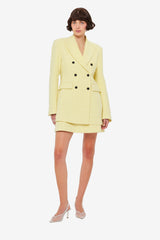 Jazlyn Tweed Blazer - Sorbet Yellow Blazer