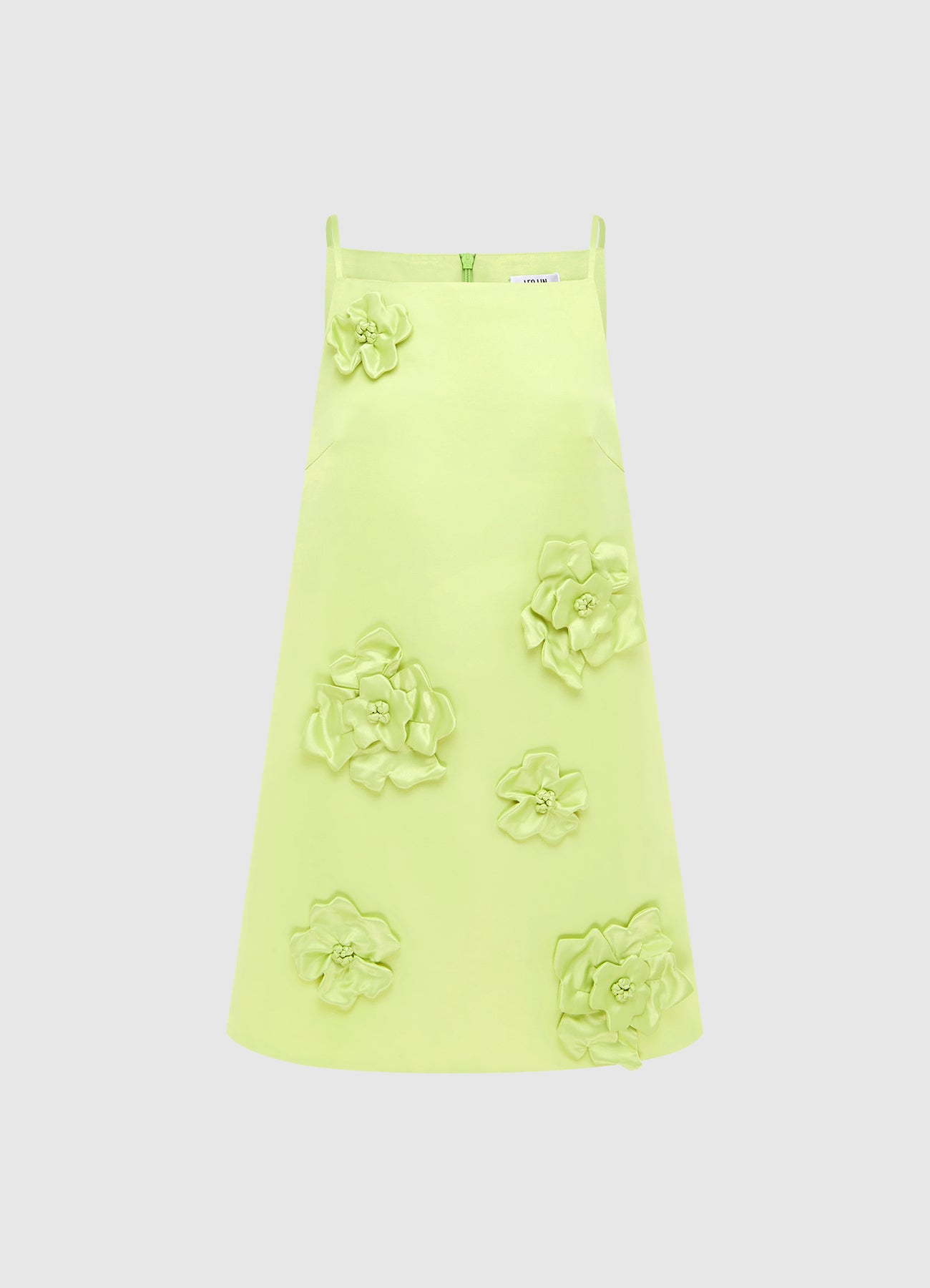 Leia Petal Mini Dress - Chartreuse – LEO LIN