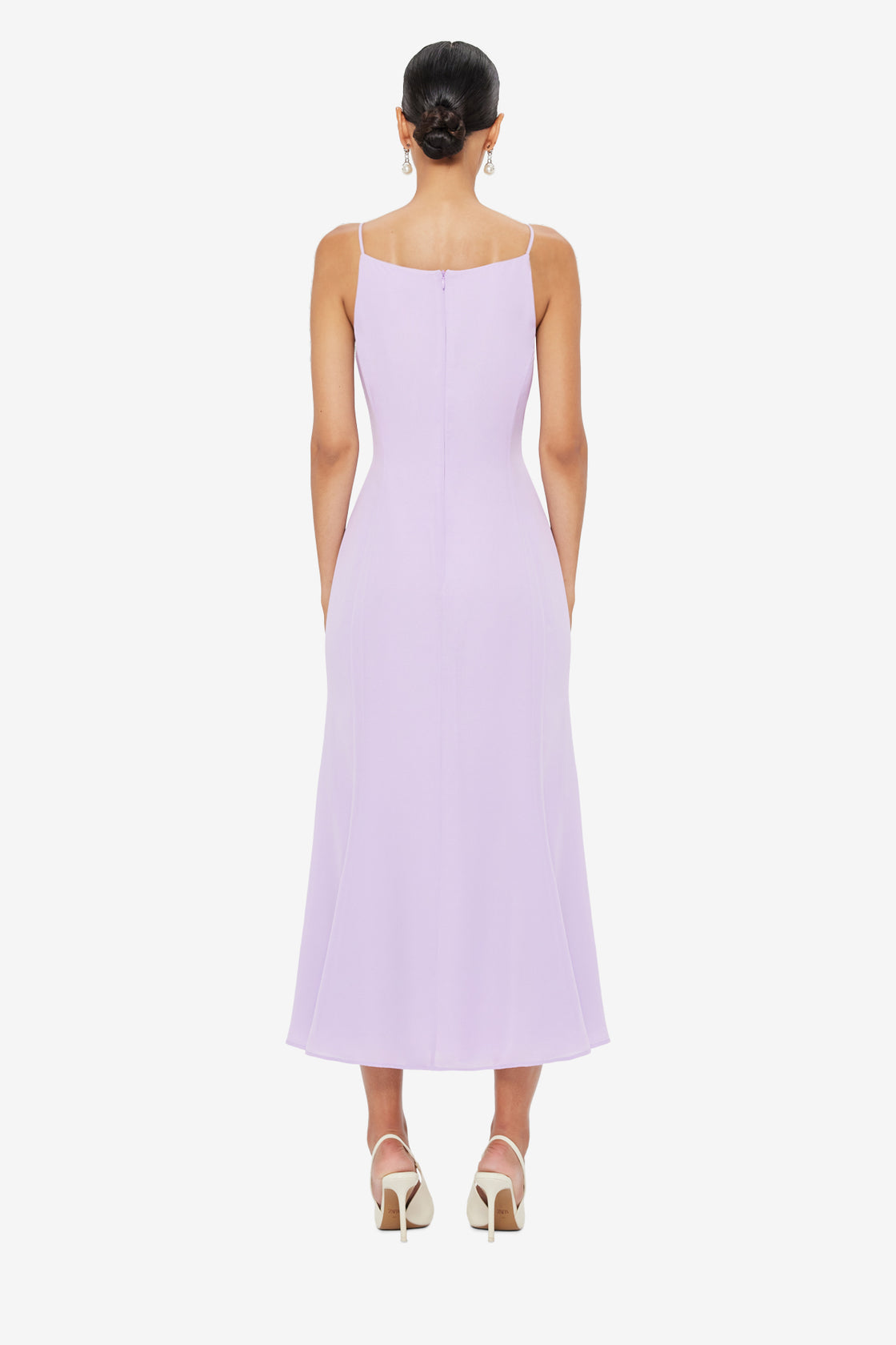 Exclusive LEO LIN Regina Midi Dress - Lilac