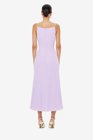 Exclusive LEO LIN Regina Midi Dress - Lilac